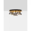 Plafoniera NovaLuce VOI metal, sticla, auriu, fumuriu, LED, 40W, 1200lm, 3000K - NL-9236310