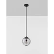 Pendul NovaLuce ABBACUS metal, sticla, negru, fumuriu, E27 - NL-9236316