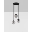 Pendul NovaLuce ABBACUS metal, sticla, negru, fumuriu, E27 - NL-9236317