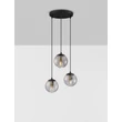 Pendul NovaLuce ABBACUS metal, sticla, negru, fumuriu, E27 - NL-9236317