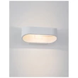 Aplica de perete exterioara NovaLuce Mile metal, sticla, alb, LED, 3000K, 9W, 475lm, IP54 - NL-9257871