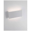 Aplica de perete exterioara NovaLuce Mile metal, sticla, alb, LED, 3000K, 2x5W, 550lm, IP54 - NL-9262111