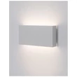 Aplica de perete exterioara NovaLuce Mile metal, sticla, alb, LED, 3000K, 2x5W, 550lm, IP54 - NL-9262111