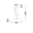 Pendul NovaLuce FELICIA metal, acril, alb, LED, 25W, 3000K, 1765 Lm - NL-9268040