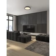 Plafoniera NovaLuce FELICIA metal, acril, negru, alb, LED, 25W, 3000K, 1765 Lm - NL-9268044
