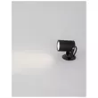 Decor exterior NovaLuce Fend metal, sticla, negru, LED, 3000K, 5W, 378lm, IP65 - NL-9271431