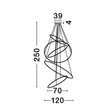 Pendul NovaLuce NUDOS metal, auriu, LED, 3000K, 281W, 19670lm - NL-9289084