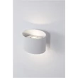 Aplica de perete exterioara NovaLuce Chez metal, sticla, alb, LED, 3000K, 2x5W, 560lm, IP54 - NL-9292211