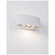 Aplica de perete exterioara NovaLuce Chez metal, sticla, alb, LED, 3000K, 2x5W, 560lm, IP54 - NL-9292211