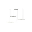 Pendul NovaLuce ELOWEN metal, argintiu, LED, 3000K, 181W, 8890lm - 9345654