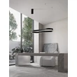 Pendul NovaLuce DUSSA metal, negru, LED, 52W, 3045lm, 3000K - NL-9345691