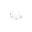 Pendul NovaLuce DUSSA metal, negru, LED, 61W, 3364lm, 3000K - NL-9345692