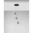 Pendul NovaLuce ORENDA metal, sticla, negru, fumuriu, LED, 15W, 675lm, 3000K - NL-9416959
