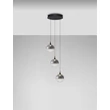 Pendul NovaLuce ORENDA metal, sticla, negru, fumuriu, LED, 15W, 675lm, 3000K - NL-9416959