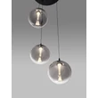 Pendul NovaLuce ORENDA metal, sticla, negru, fumuriu, LED, 15W, 675lm, 3000K - NL-9416959