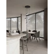 Pendul NovaLuce ORENDA metal, sticla, negru, fumuriu, LED, 20W, 1125lm,  3000K - NL-9416961