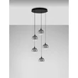 Pendul NovaLuce ORENDA metal, sticla, negru, fumuriu, LED, 20W, 1125lm,  3000K - NL-9416961