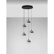 Pendul NovaLuce ORENDA metal, sticla, negru, fumuriu, LED, 20W, 1125lm,  3000K - NL-9416961