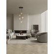 Pendul NovaLuce ORENDA metal, sticla, negru, sampanie, LED, 20W, 1250lm, 3000K - NL-9416962