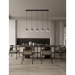 Pendul NovaLuce ORENDA metal, sticla, negru, fumuriu, LED, 20W, 1125lm,  3000K - NL-9416963