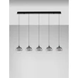 Pendul NovaLuce ORENDA metal, sticla, negru, fumuriu, LED, 20W, 1125lm,  3000K - NL-9416963