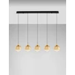 Pendul NovaLuce ORENDA metal, sticla, negru, sampanie, LED, 20W, 1250lm, 3000K - NL-9416964