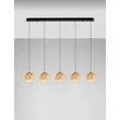 Pendul NovaLuce ORENDA metal, sticla, negru, sampanie, LED, 20W, 1250lm, 3000K - NL-9416964