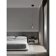 Pendul NovaLuce ALISH metal, sticla, negru, fumuriu, LED, 8W, 330lm, 3000K - NL-9416965