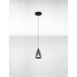 Pendul NovaLuce ALISH metal, sticla, negru, fumuriu, LED, 8W, 330lm, 3000K - NL-9416965