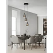 Pendul NovaLuce ALISH metal, sticla, negru, fumuriu, LED, 24W, 990lm, 3000K - NL-9416967