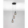 Pendul NovaLuce ALISH metal, sticla, negru, fumuriu, LED, 24W, 990lm, 3000K - NL-9416967