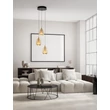 Pendul NovaLuce ALISH metal, sticla, negru, sampanie, LED, 24W, 1299lm, 3000K - NL-9416968