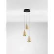 Pendul NovaLuce ALISH metal, sticla, negru, sampanie, LED, 24W, 1299lm, 3000K - NL-9416968
