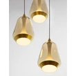Pendul NovaLuce ALISH metal, sticla, negru, sampanie, LED, 24W, 1299lm, 3000K - NL-9416968
