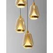 Pendul NovaLuce ALISH metal, sticla, negru, sampanie, LED, 40W, 2165lm, 3000K - NL-9416970