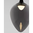 Pendul NovaLuce NALI metal, sticla, negru, fumuriu, LED, 6W, 238lm, 3000K - NL-9416971
