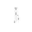 Pendul NovaLuce NALI metal, sticla, negru, fumuriu, LED, 18W, 714lm, 3000K - NL-9416973