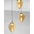Pendul NovaLuce NALI metal, sticla, negru, sampanie, LED, 18W, 1179lm, 3000K - NL-9416974