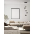 Pendul NovaLuce NALI metal, sticla, negru, fumuriu, LED, 30W, 1190lm, 3000K - NL-9416975