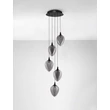 Pendul NovaLuce NALI metal, sticla, negru, fumuriu, LED, 30W, 1190lm, 3000K - NL-9416975