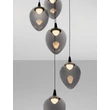 Pendul NovaLuce NALI metal, sticla, negru, fumuriu, LED, 30W, 1190lm, 3000K - NL-9416975