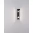 Aplica de perete exterioara NovaLuce Regina metal, sticla, antracit, transparent, E27, IP54 - NL-9492442