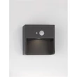 Aplica de perete exterioara NovaLuce Marta metal, sticla, antracit, transparent, LED, 3000K, 2W, 57lm, IP65 - NL-9492530