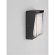 Aplica de perete exterioara NovaLuce Cape metal, plastic & sticla, antracit, transparent, LED, 3000K, 10W, 763lm, IP65 - NL-9492550