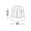 Lampadar exterior NovaLuce Stark metal, plastic, antracit, LED, 3000K, 8.2W, 116lm, IP65 - NL-9492660