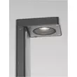 Lampadar exterior NovaLuce Poet metal, sticla, antracit, transparent, LED, 3000K, 8W, 560lm, IP65 - NL-9492770