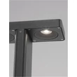 Lampadar exterior NovaLuce Poet metal, sticla, antracit, transparent, LED, 3000K, 16W, 1177lm, IP65 - NL-9492780