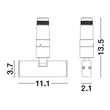 Spot NovaLuce IMAGINE metal, alb, LED, 48V, 3000K, 6W, 440lm - 9492813