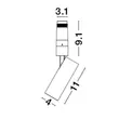 Spot NovaLuce IMAGINE metal, negru, LED, 48V, 3000K, 6W, 395lm - 9492821