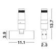 Spot NovaLuce IMAGINE metal, alb, LED, 48V, 3000K, 6W, 300lm - 9492831